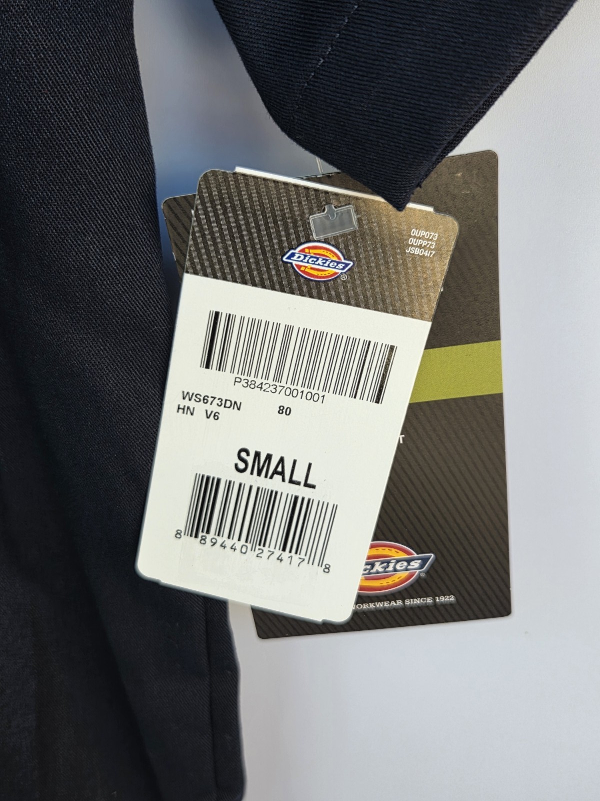 Dickies FLEX Relaxed Fit Button Short Sleeve Work Shirt Men’s Small Dark Navy