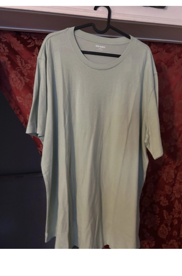 Old Navy Men’s Green Solid Crew Neck Short Sleeve T-Shirt Size 2XL