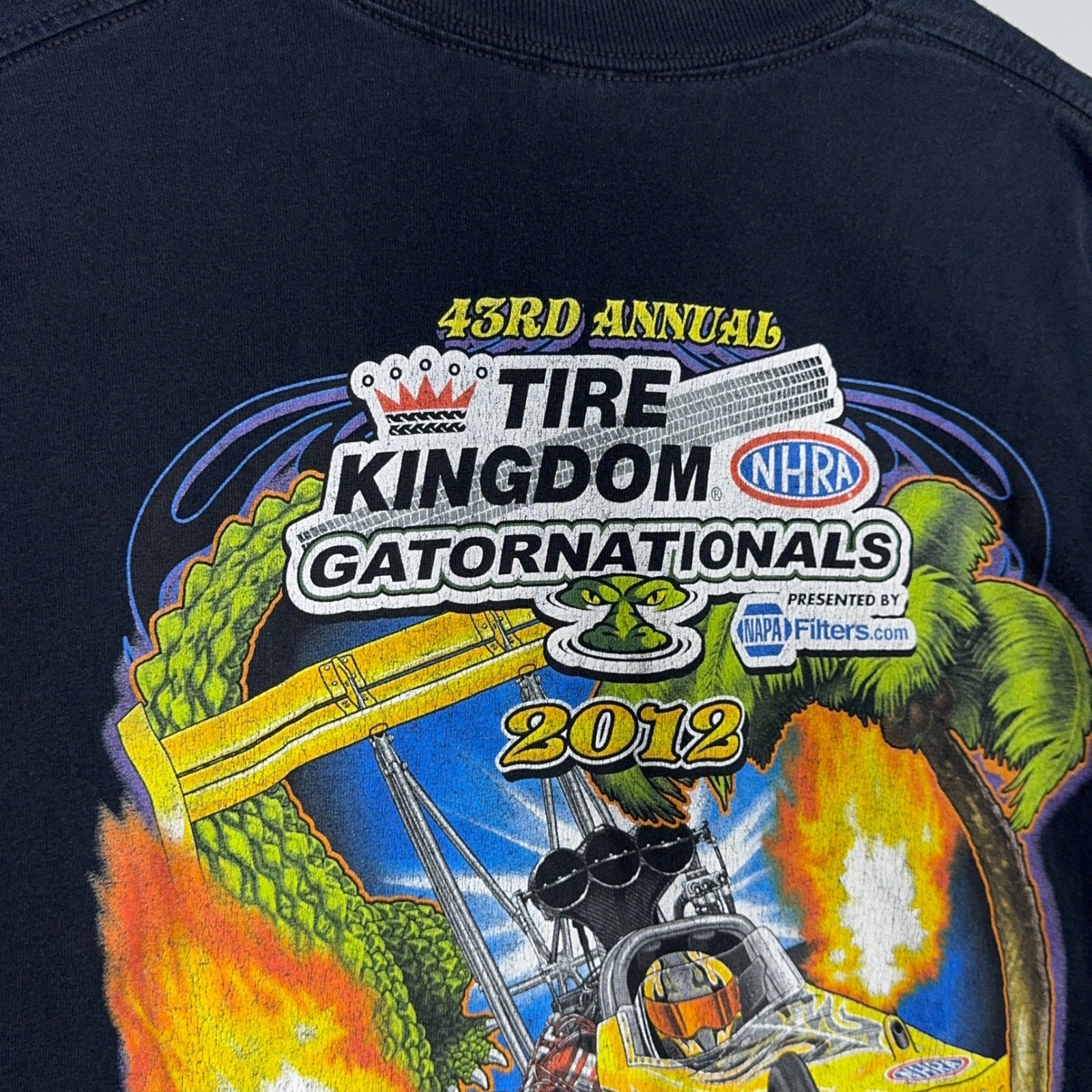 NHRA Gatornationals 2012 T-Shirt Mens Size XL Gainesville Black Racing