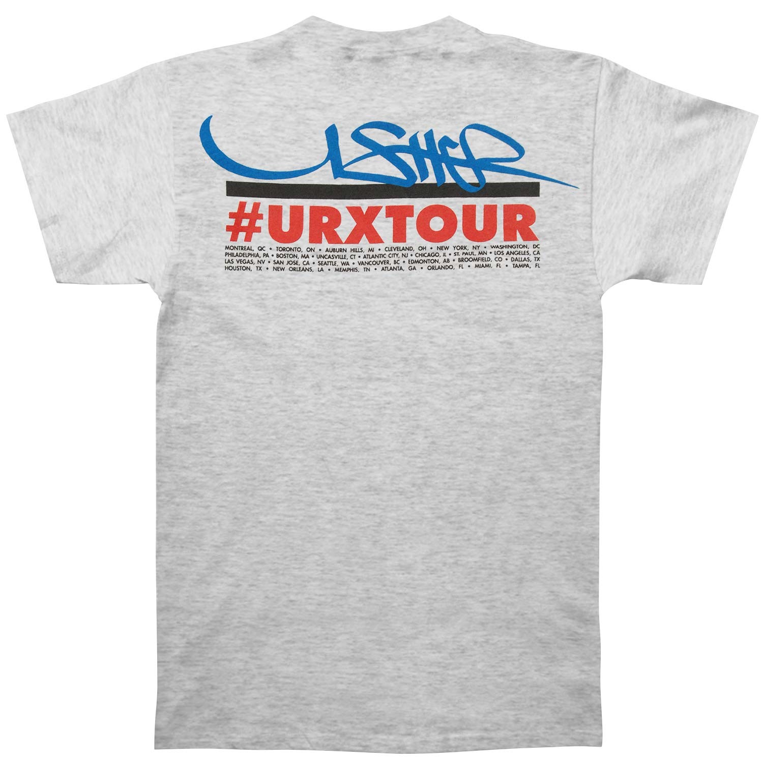Men’s Usher She Likes It My Way Tour T-shirt Small Grey