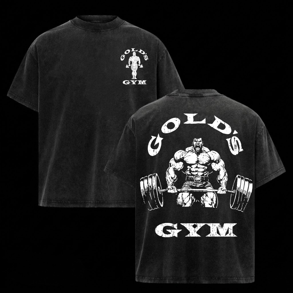 (Collection) Gold’s Gym Shirt Heavy Cotton Bodybuilding Gym Shirts For Men Top