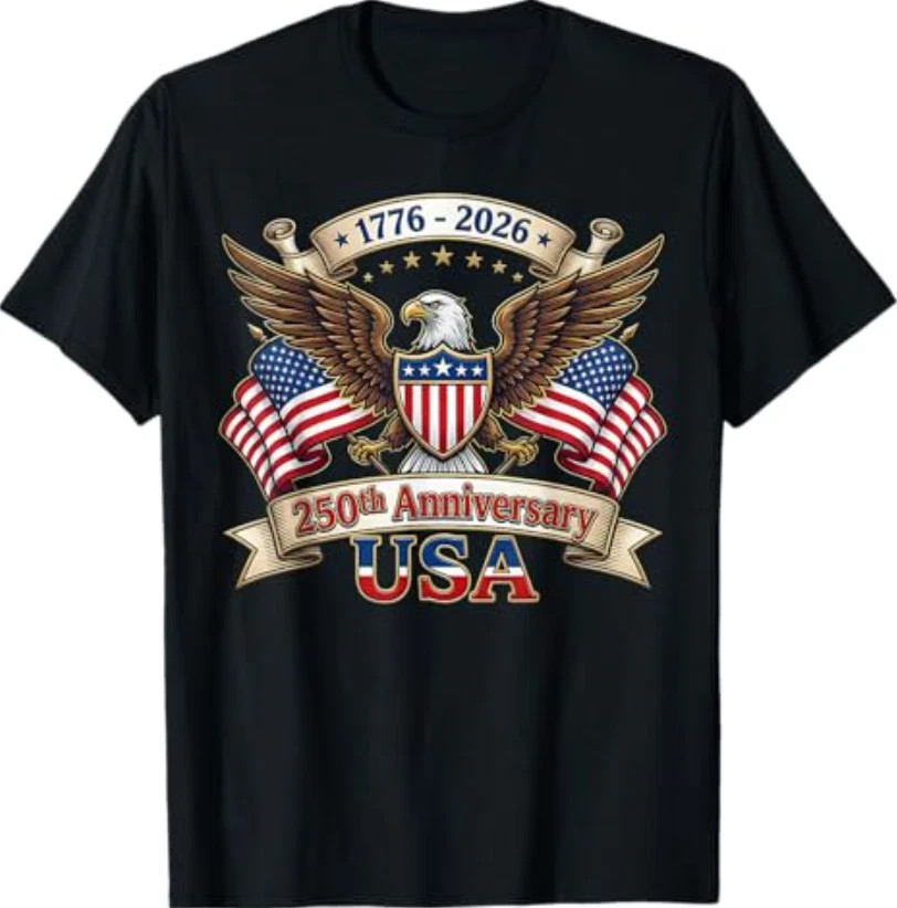 250 Years American 250th 4th of July Anniversary 1776-2026 T-Shirt