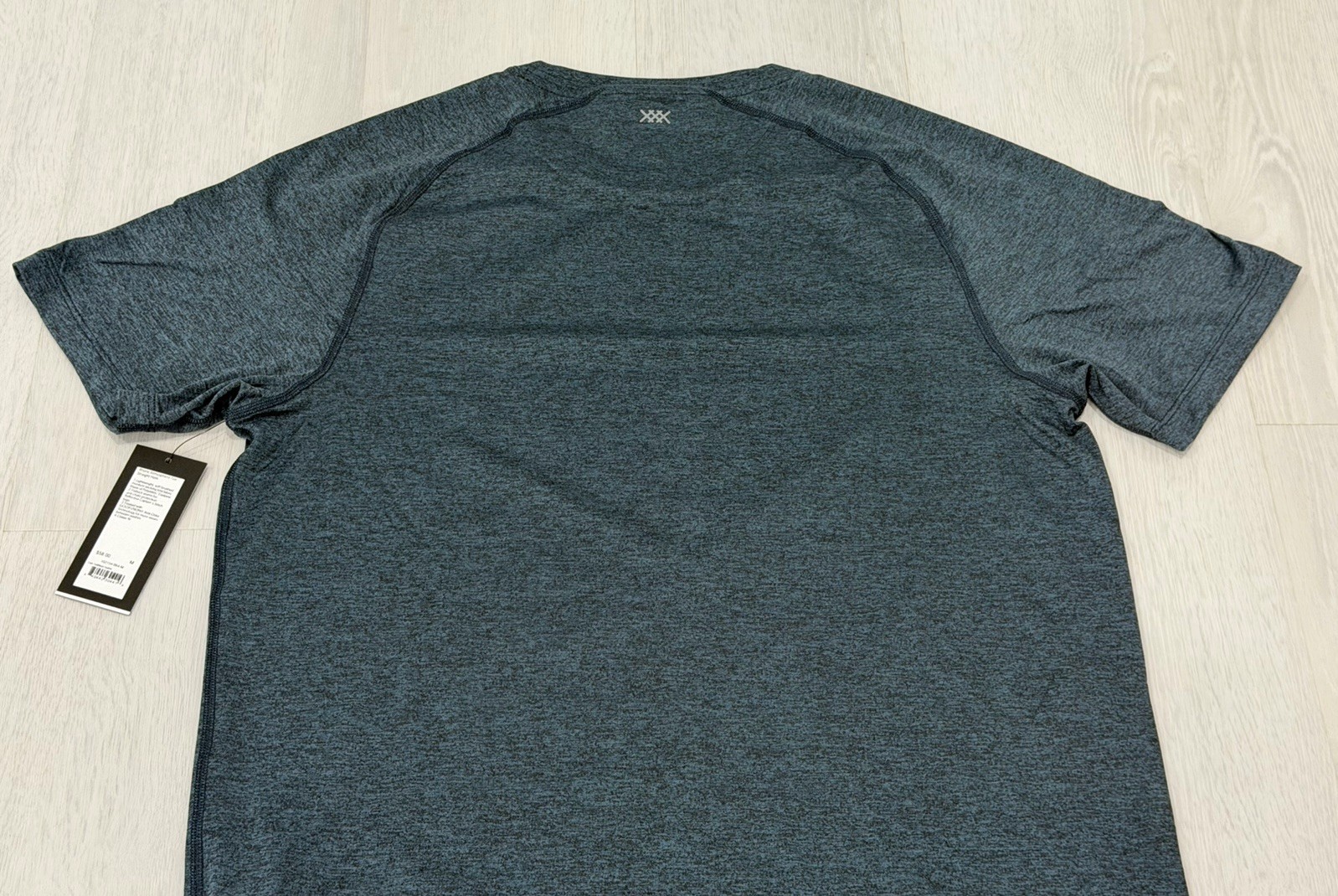 Men’s RHONE Atmosphere Tee T-shirt Short Sleeve – Teal/Black Heather – M $58