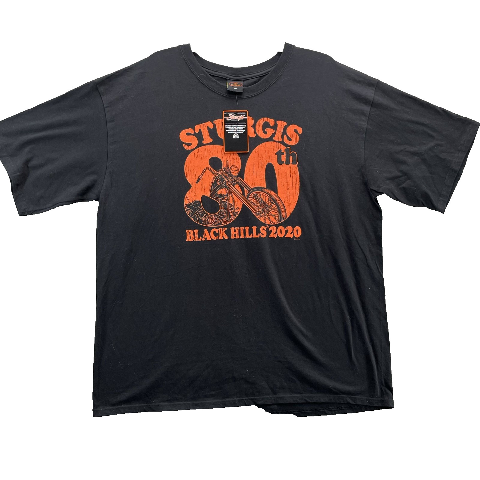 Hot Leather Sturgis Motorcycle Tee Men 2XL Biker 2020 Y2k Streetwear Rock Grunge