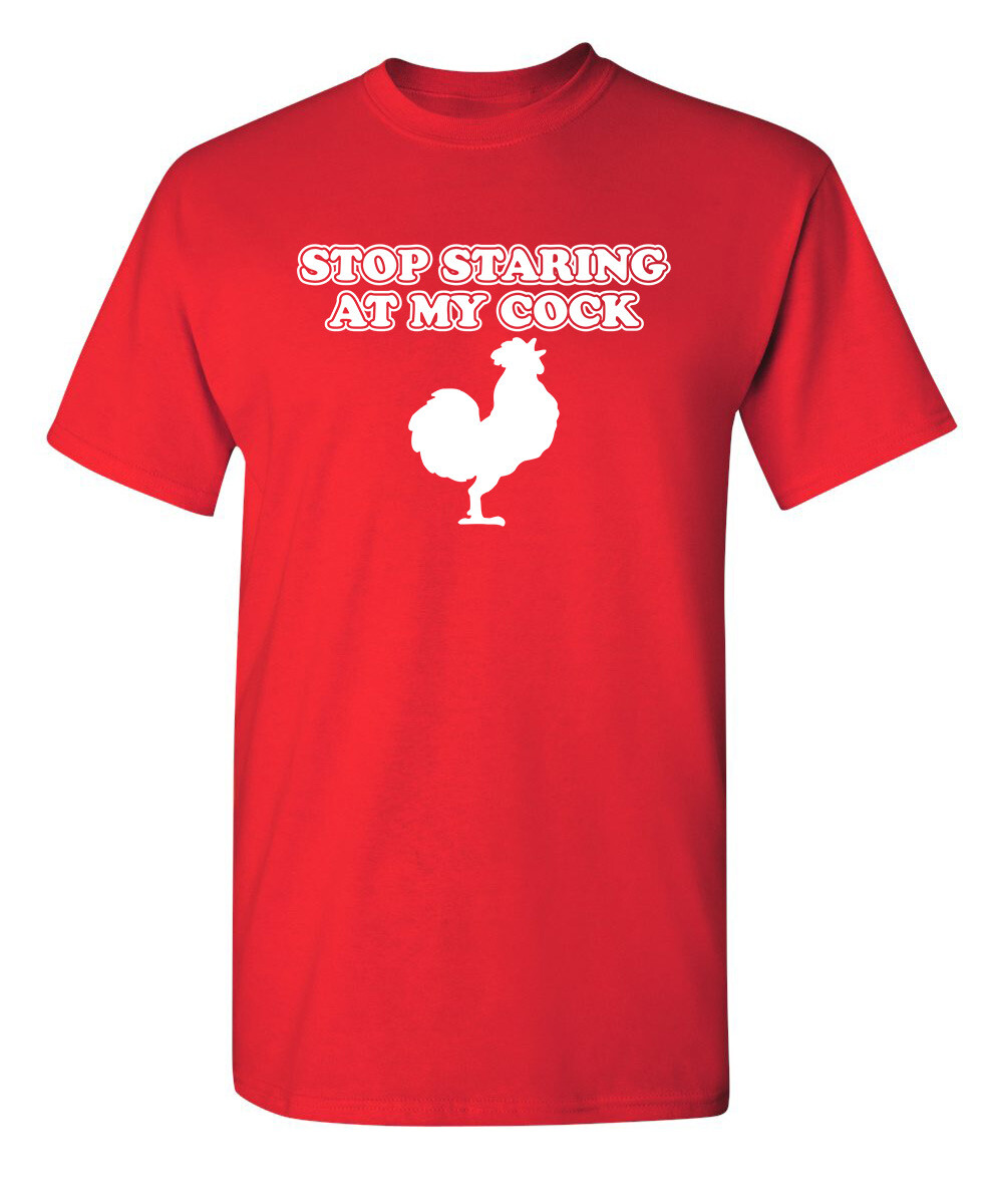Stop Staring Sarcastic Humor Graphic Super Soft Ring Spun Novelty Funny T Shirt