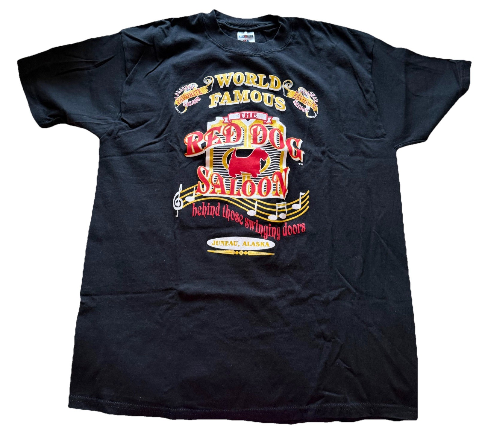 New Red Dog Saloon Tee Shirt Vintage Large Juneau Alaska