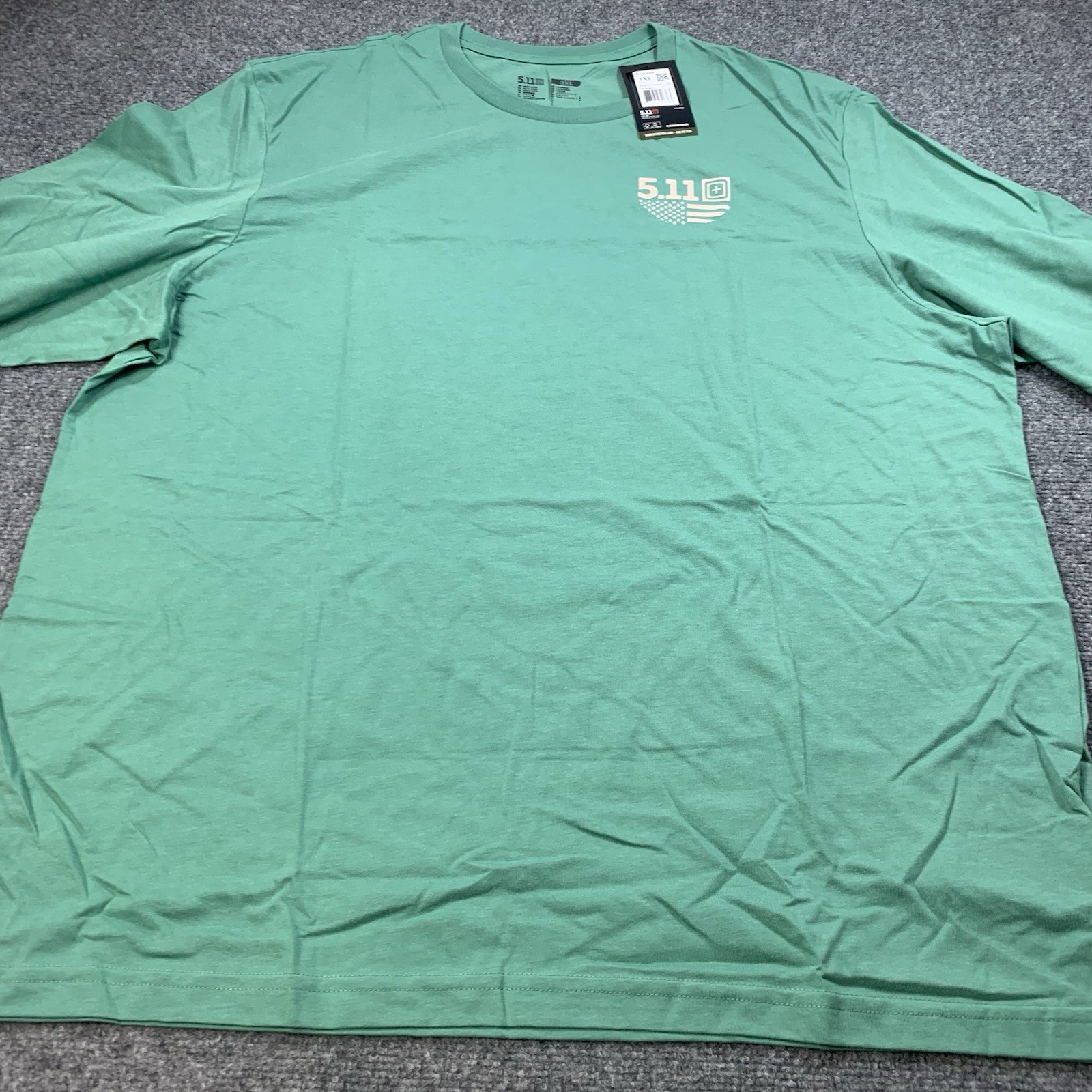5.11 Tactical Shirt Mens 3XL Green Graphic Print Long Sleeve Crew Neck NWT