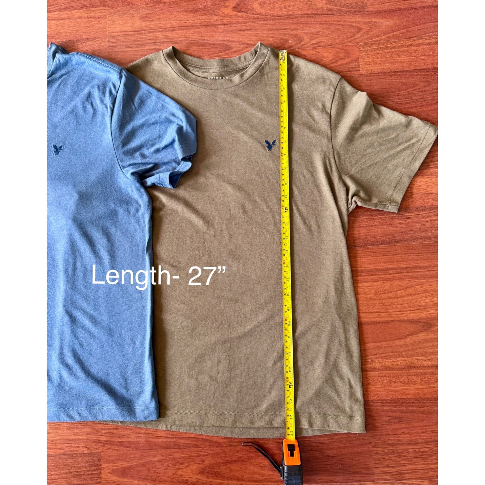 Bundle of 2 American Eagle Super Soft T-Shirts Mens Medium Blue Olive