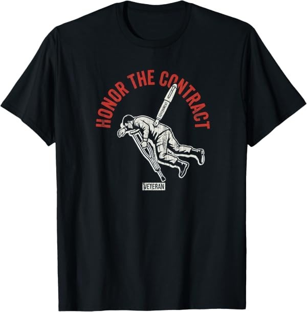 Honor The Contract Support Veterans Vintage T-Shirt
