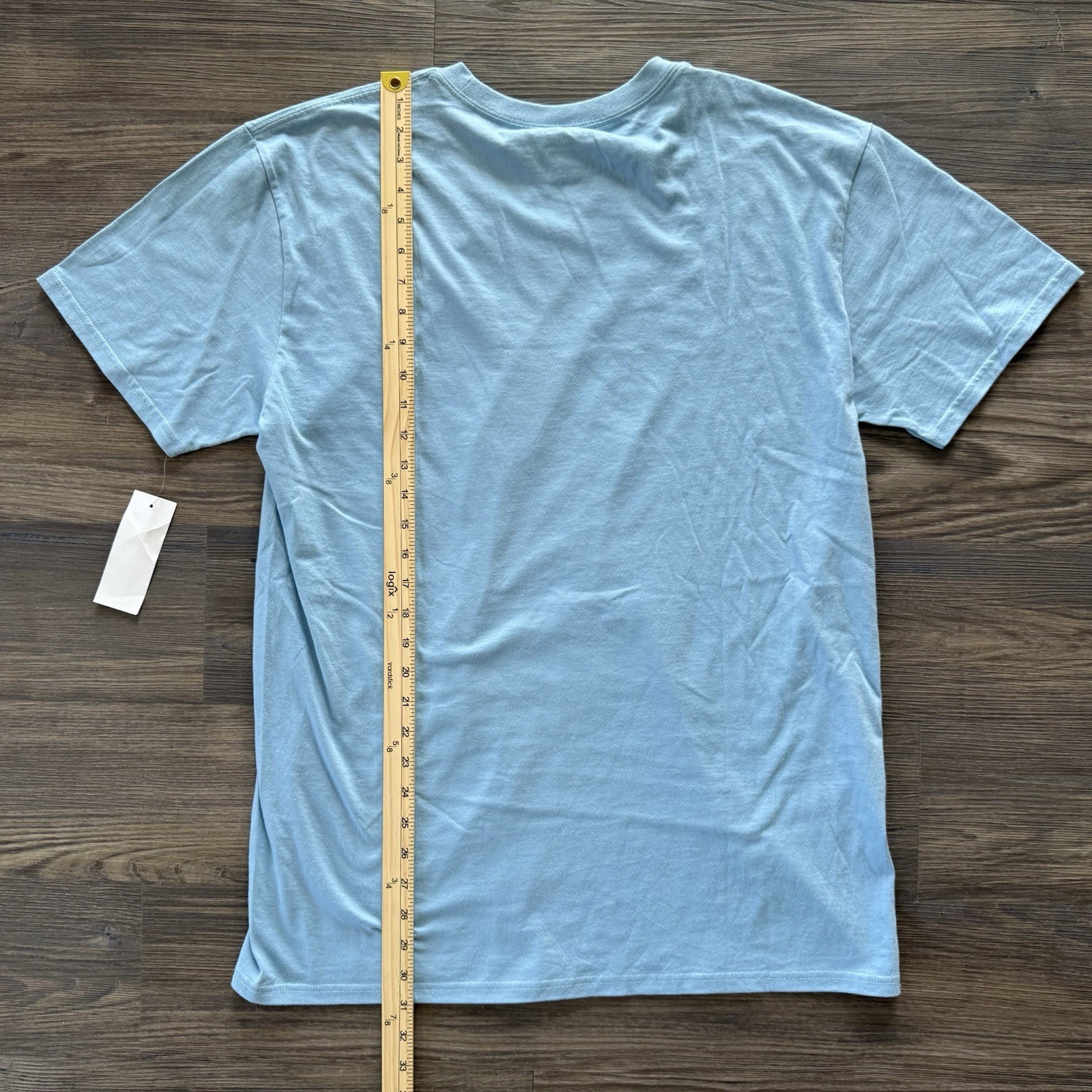 Quiksilver NWT Graphic Logo Spellout Light Blue Short Sleeve T Shirt Men’s L