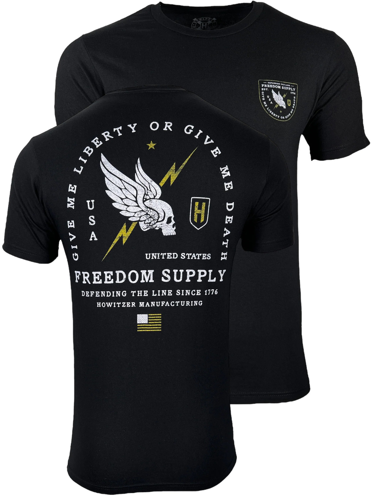 Howitzer Style Men’s T-Shirt Freedom Line Military Grunt MFG