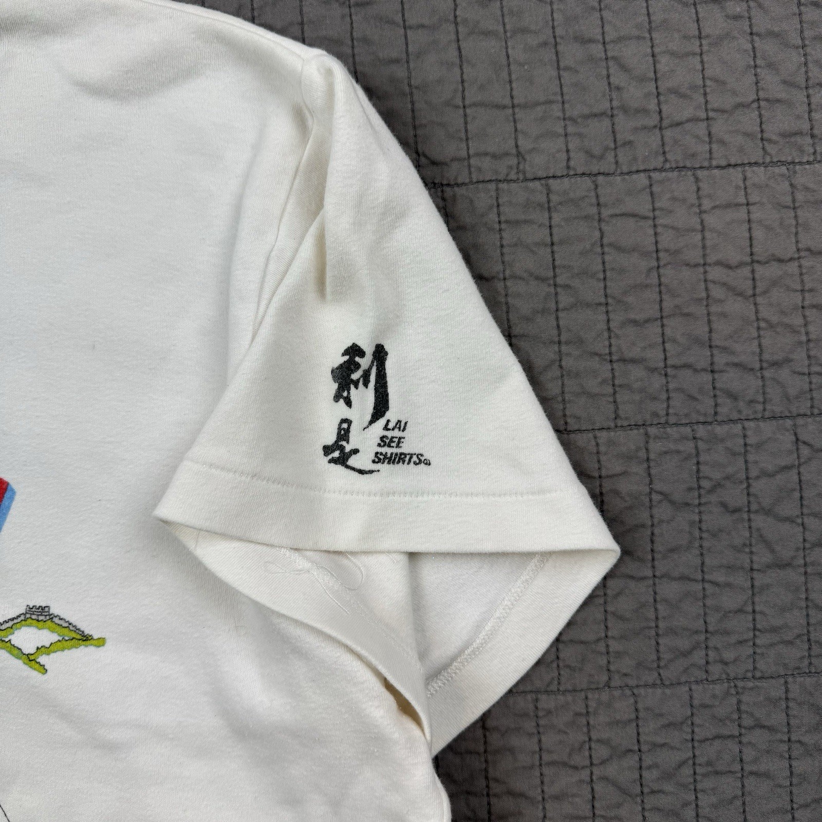 Vintage Lai See Shirts T Shirt Men’s XL White I Survived China Single Stitch