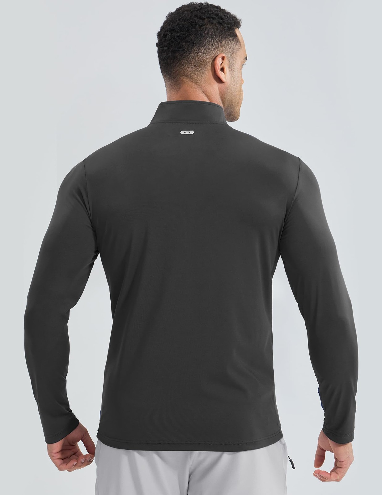 Mens 1/4 Zip Pullover Dry Fit Long Sleeve Workout Running Shirts Quarter Zip …