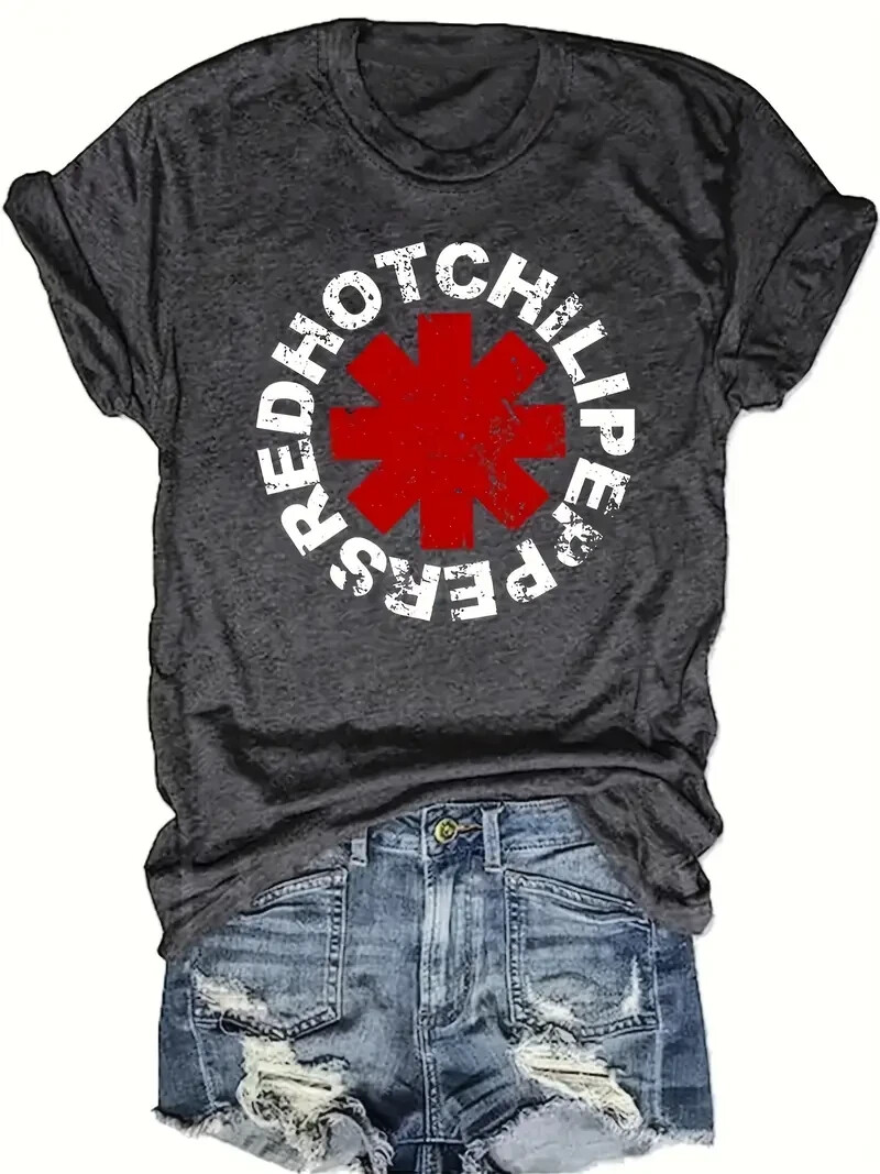 RED HOT CHILI PEPPERS ASTERISK T-SHIRT FEMALE SIZE (SMALL) – FREE SHIPPING!!