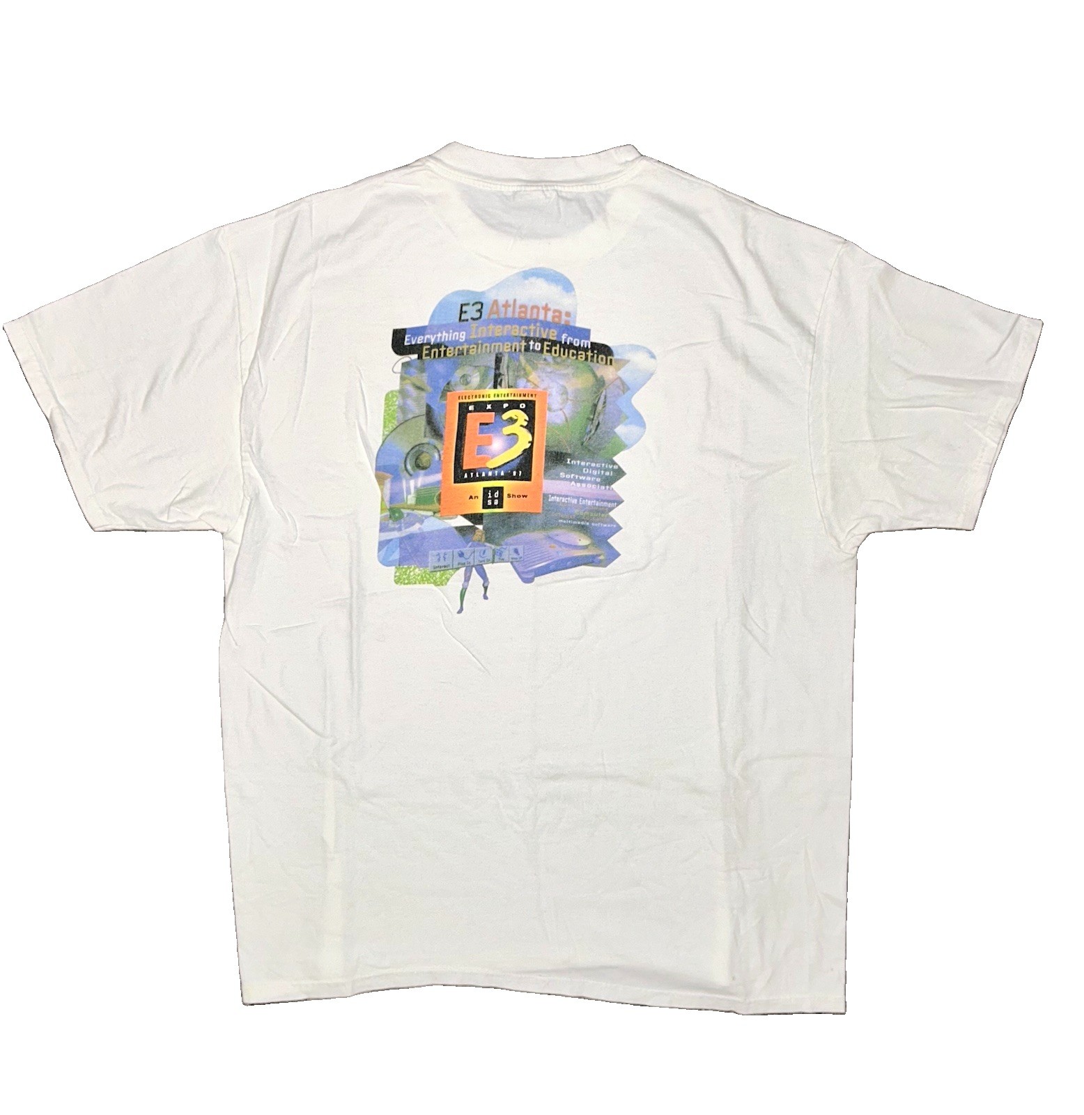 Vintage E3 Atlanta 1997 Electronic Entertainment Expo Shirt Size XL 90s Gaming