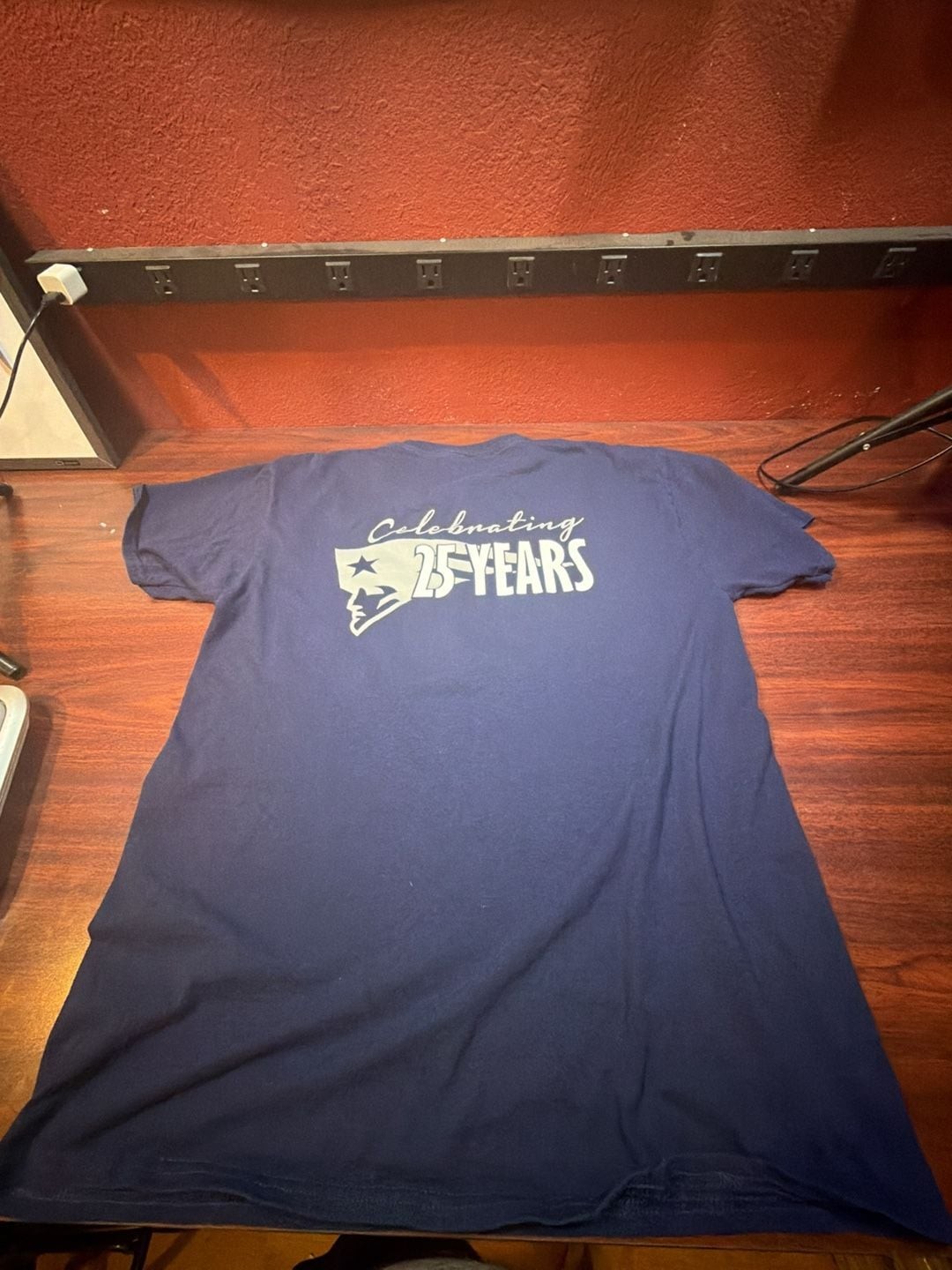 Jerzees Dri-Power Blue Crew Celebrating 25 Years T-Shirt Size Large