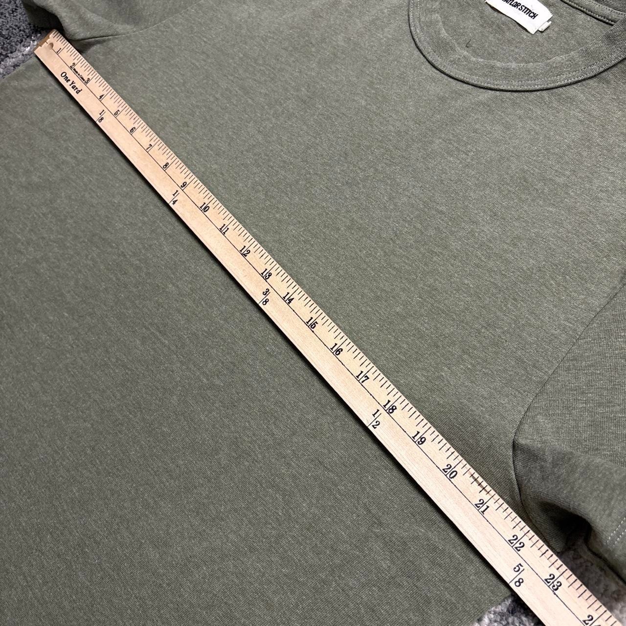 Taylor Stitch Organic Cotton Shop Tee Shirt Mens 44 XL Bag Green Heavy Huckberry