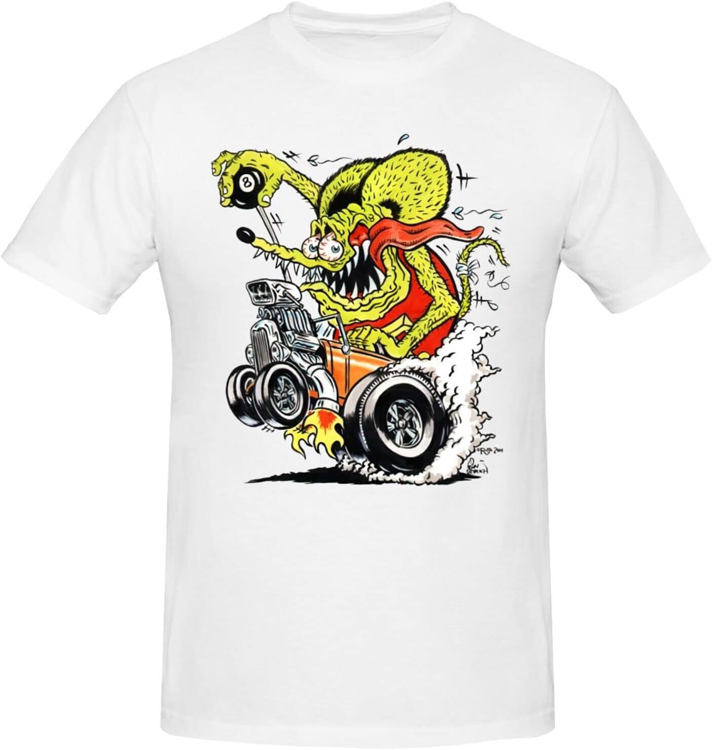 New Ed Roth Rat Gift Funny White Size S To 4XL Shirt Adult