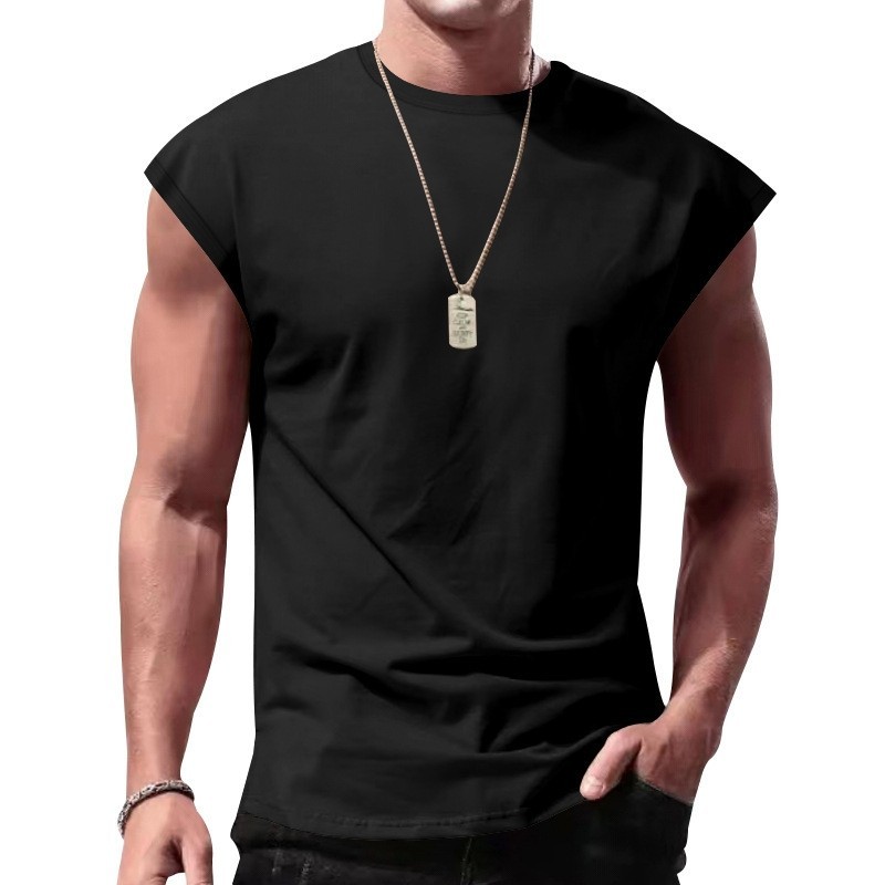 Men’s Sleeveless Tank Top Casual Summer Vest Loose Fit Gym ✅ Buy 2 Save More