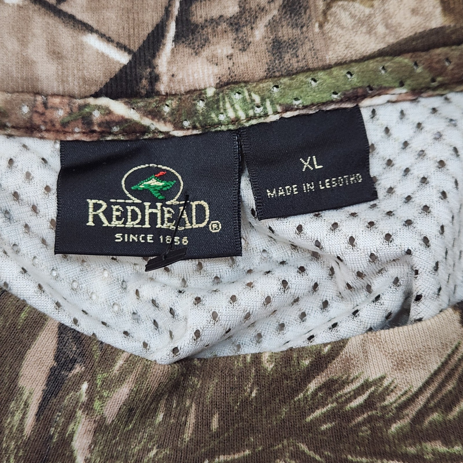 Redhead Realtree APG Camo T Shirt Mens XL Brown Long Sleeve Hunting Outdoor N01D