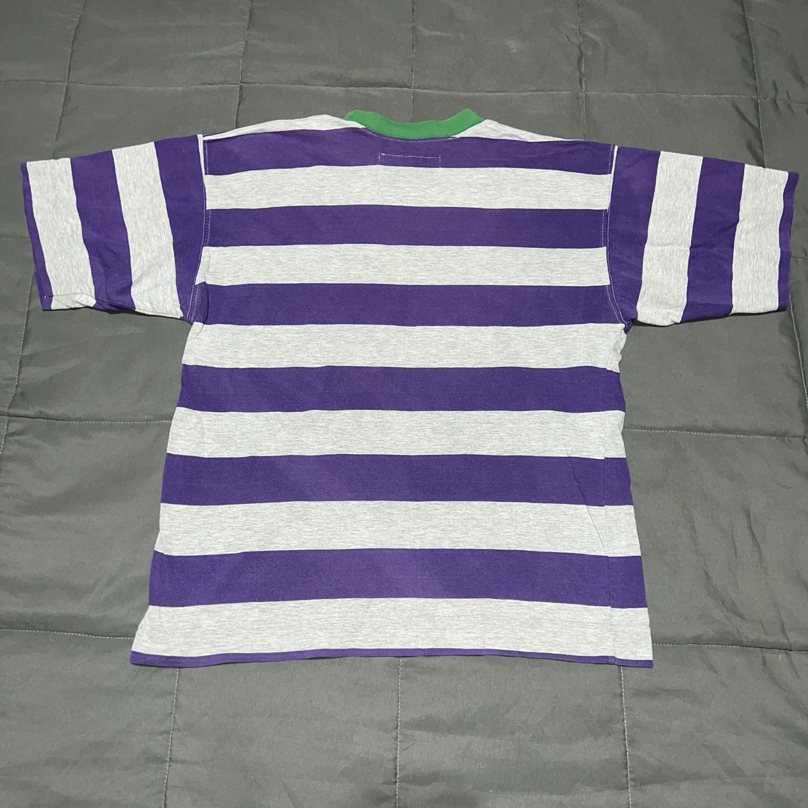 VTG 90s DOCKERS STRIPED EMBROIDERED T-SHIRT MEDIUM
