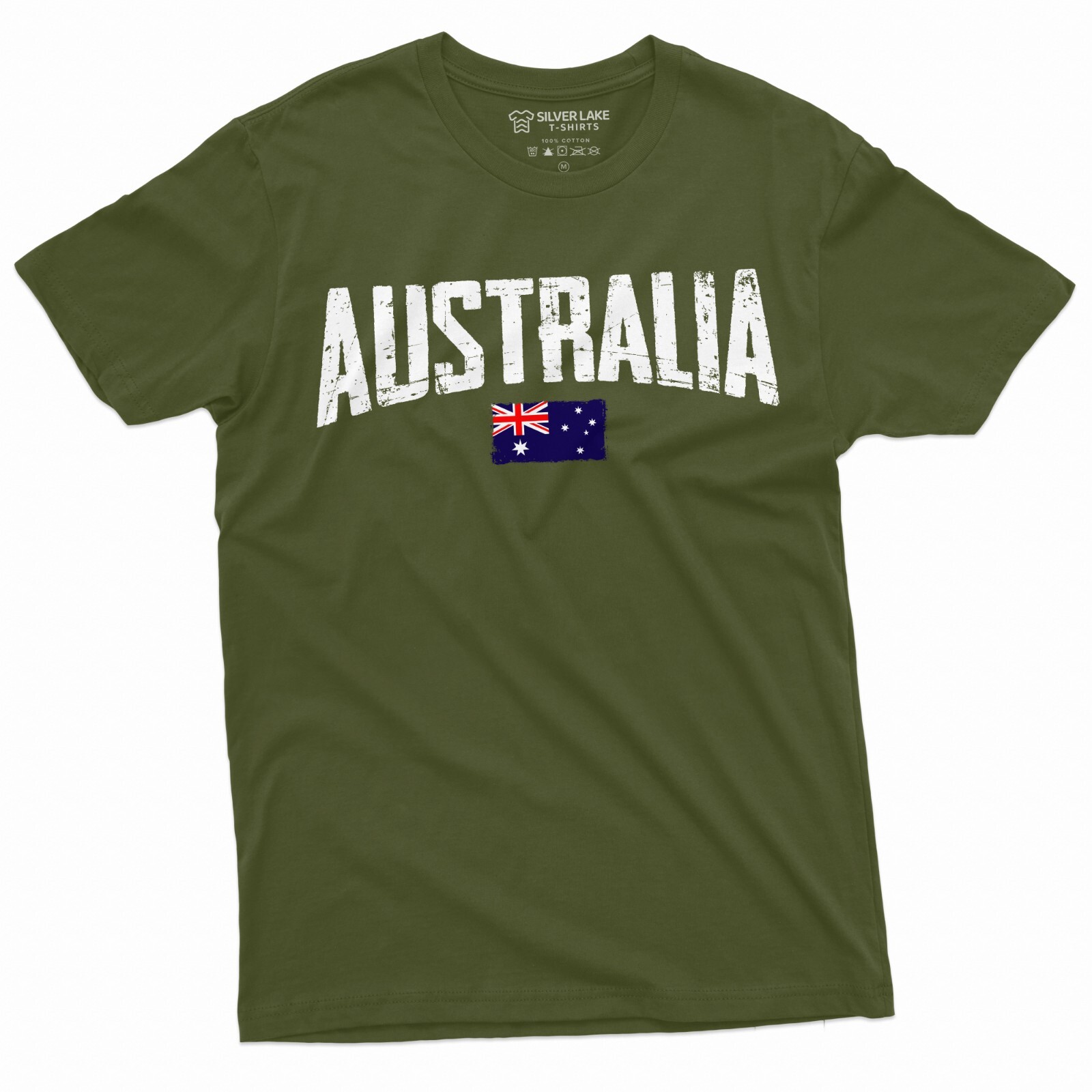 Australia Aussie T-shirt OZ Flag Patriotic nationality Tshirt Mens Tee Shirt