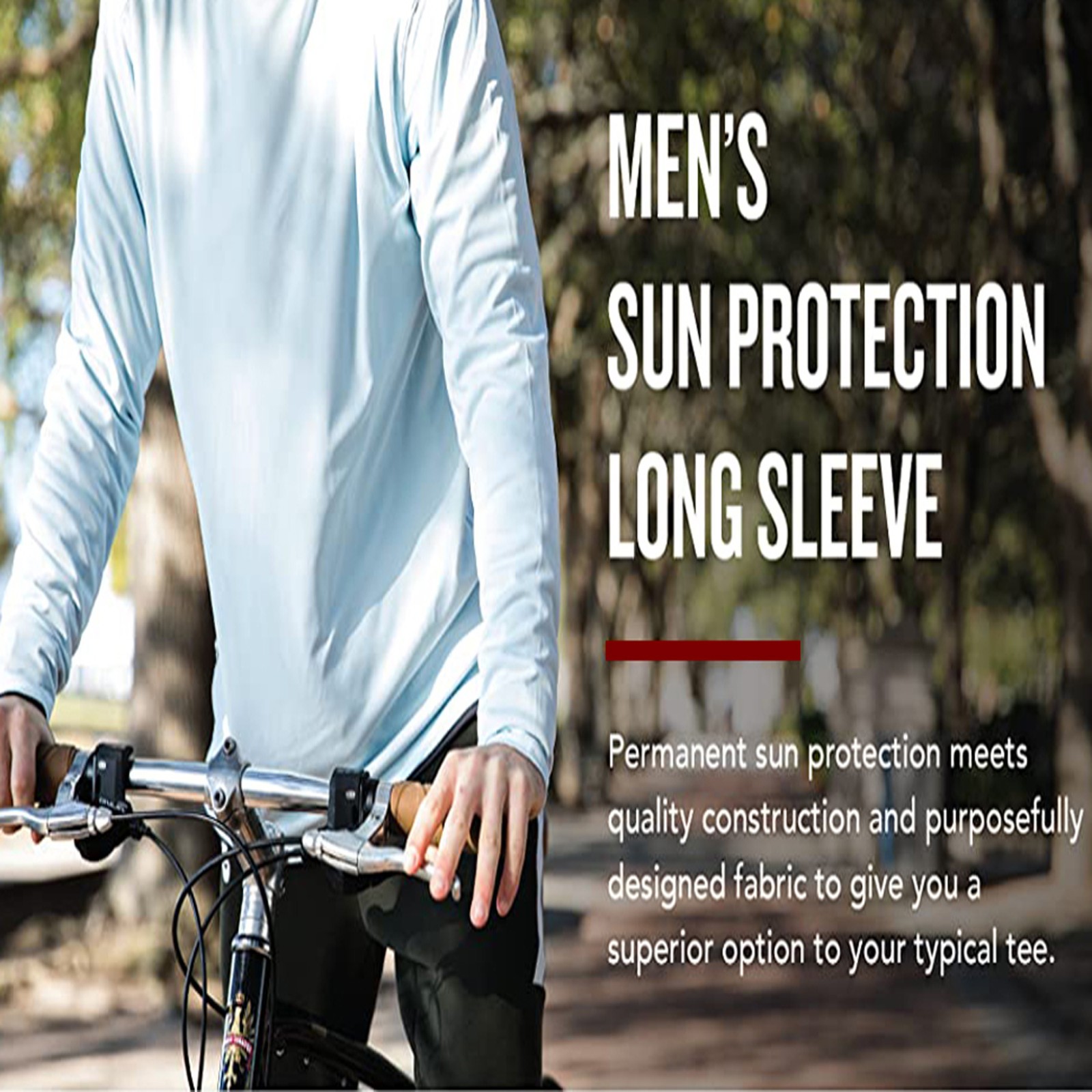 Men’s Moisture Wicking Long Sleeve Performance Crew Neck Tagless Tee-NEW , S-2XL