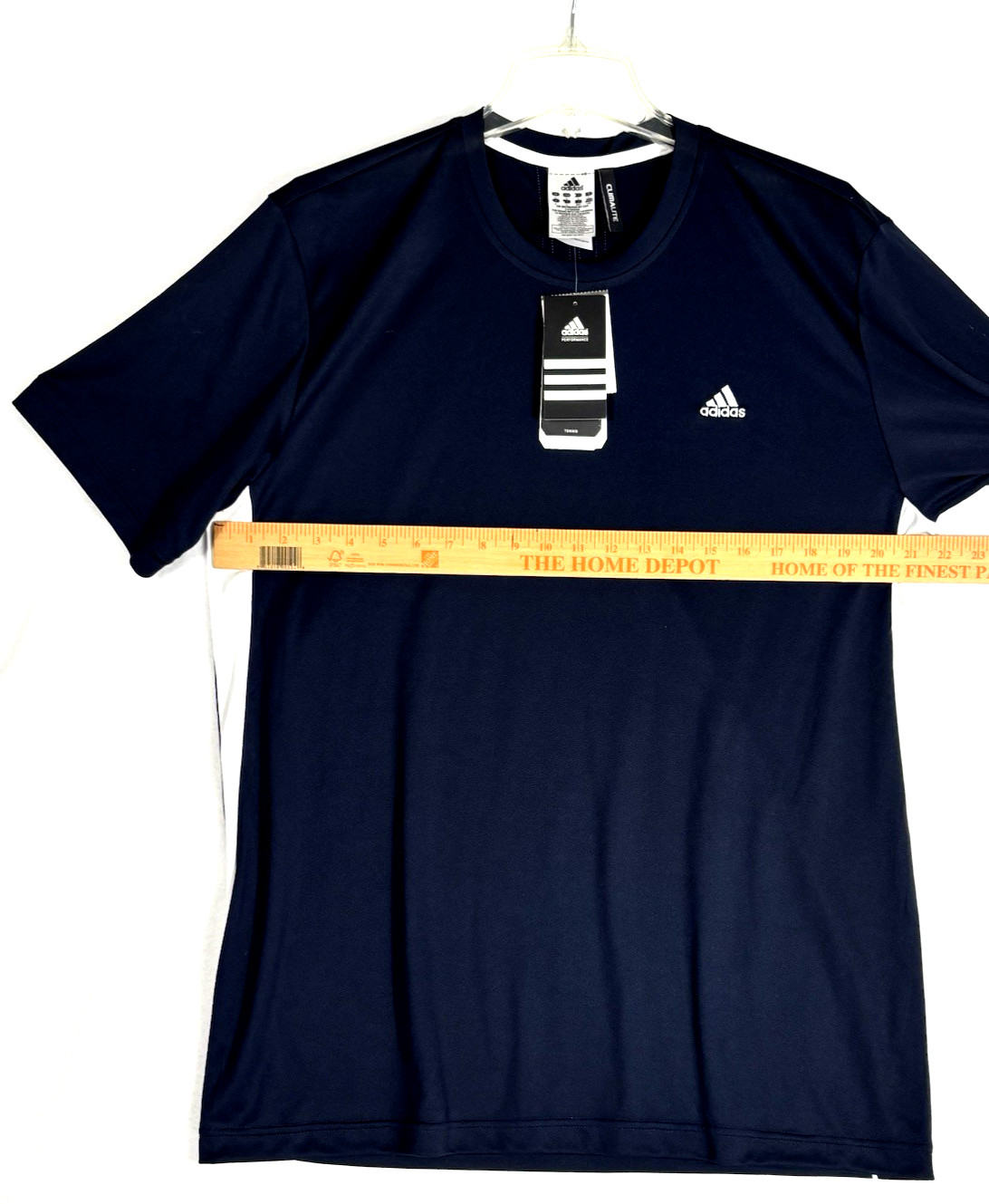 Adidas Climalite Large Men’s Blue T-Shirt Short Sleeve Crew Neck Athletic Tee