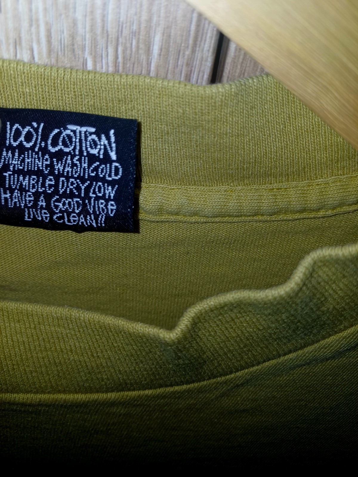 Vintage Early 90’s Stussy Crown Logo T-Shirt Mustard Single Stitch Black Tag