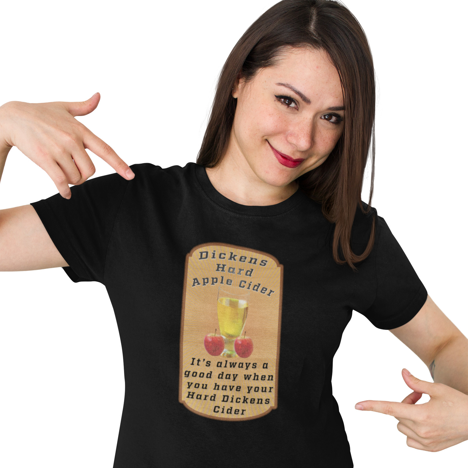 Dickens Hard Apple Cider. Funny sarcastic raunchy gift for him dad her friend