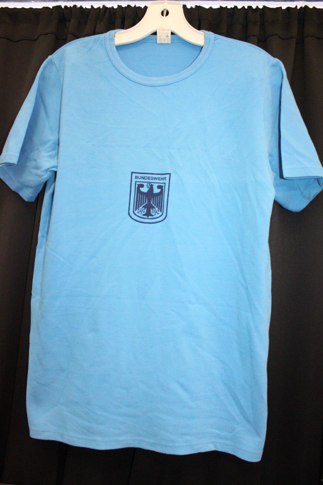 German Army Bundeswehr Eagle 100% Cotton T Shirt S to XXL Blue Military Surplus