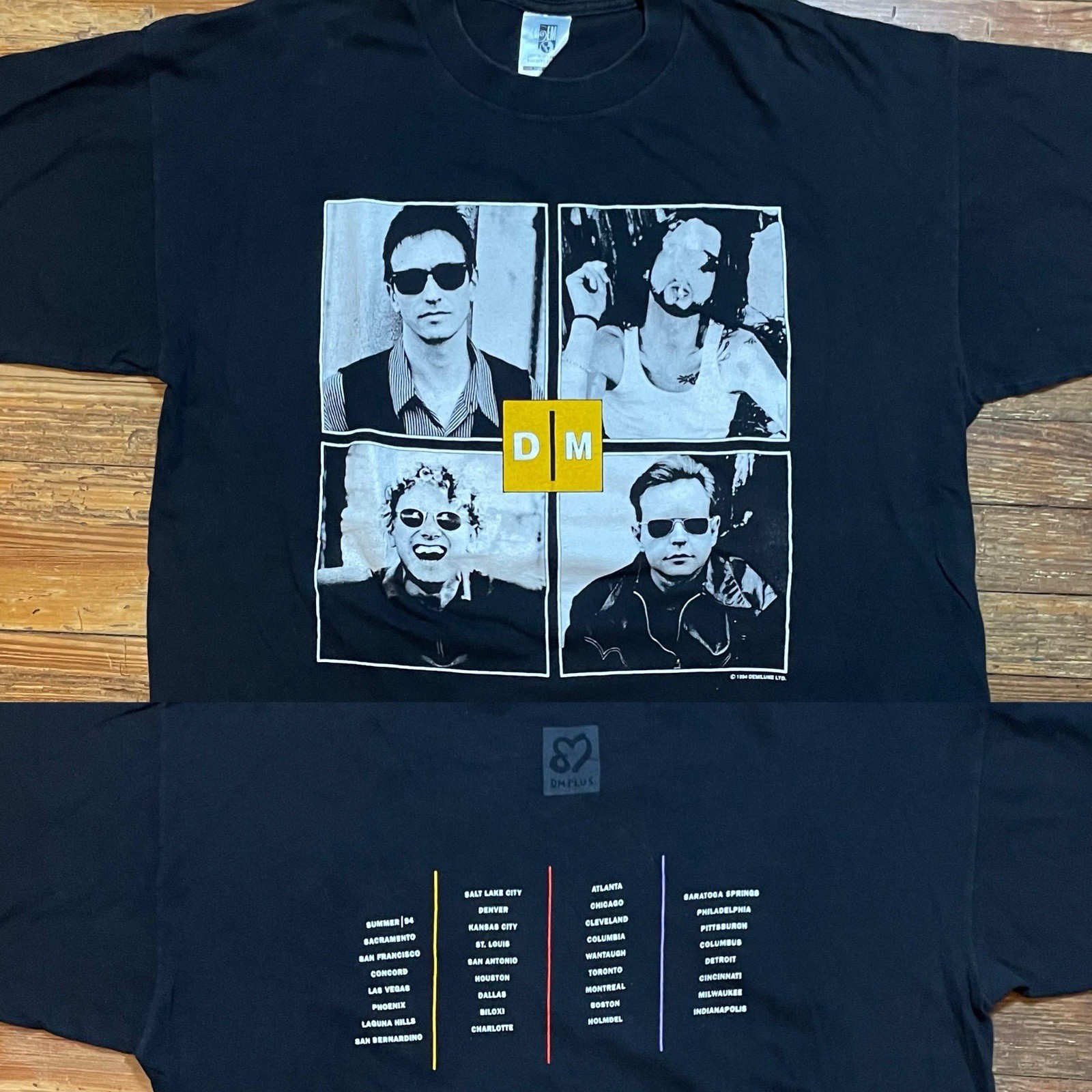 Vintage 90s Depeche Mode Shirt Size 2XL Band Tour Pop Goth Rock Industrial 1994