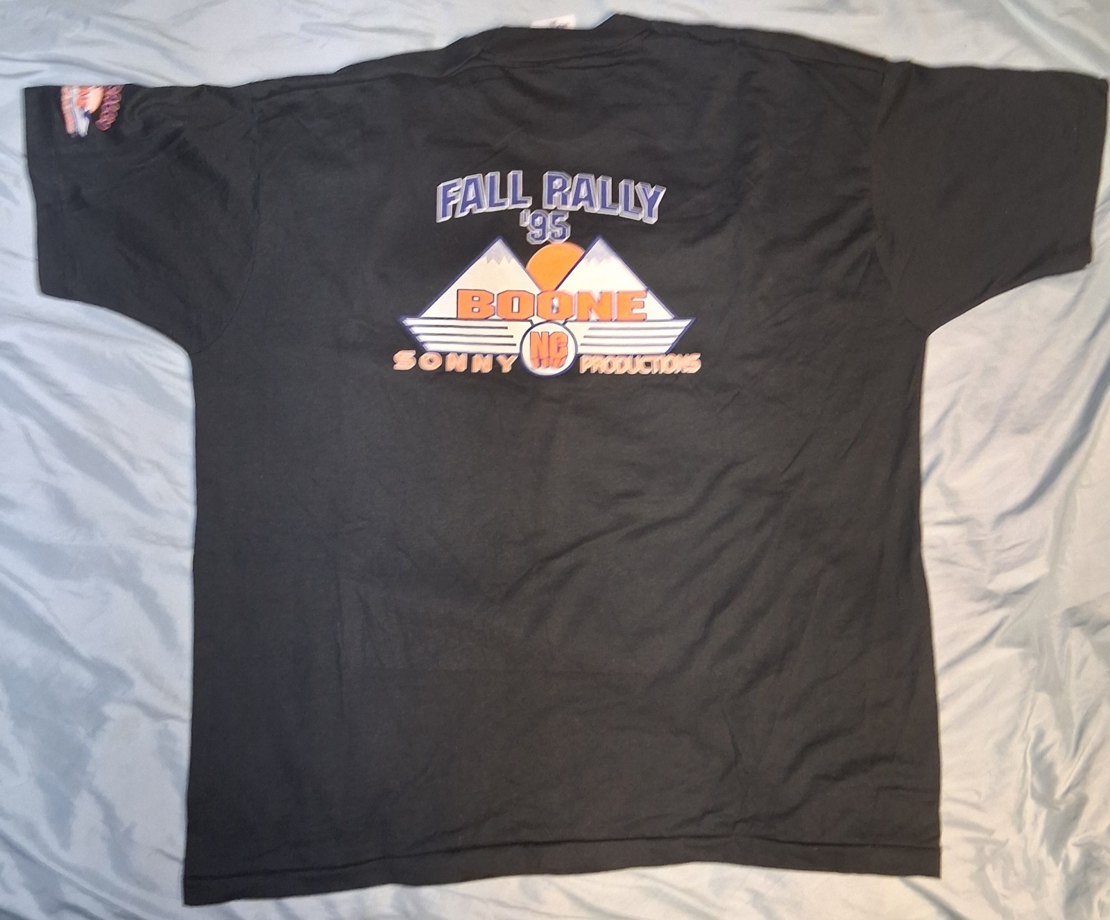 VTG 1995 Boone NC Bike Rally Shirt 2XL Highwaymen Trucker Single Stitch