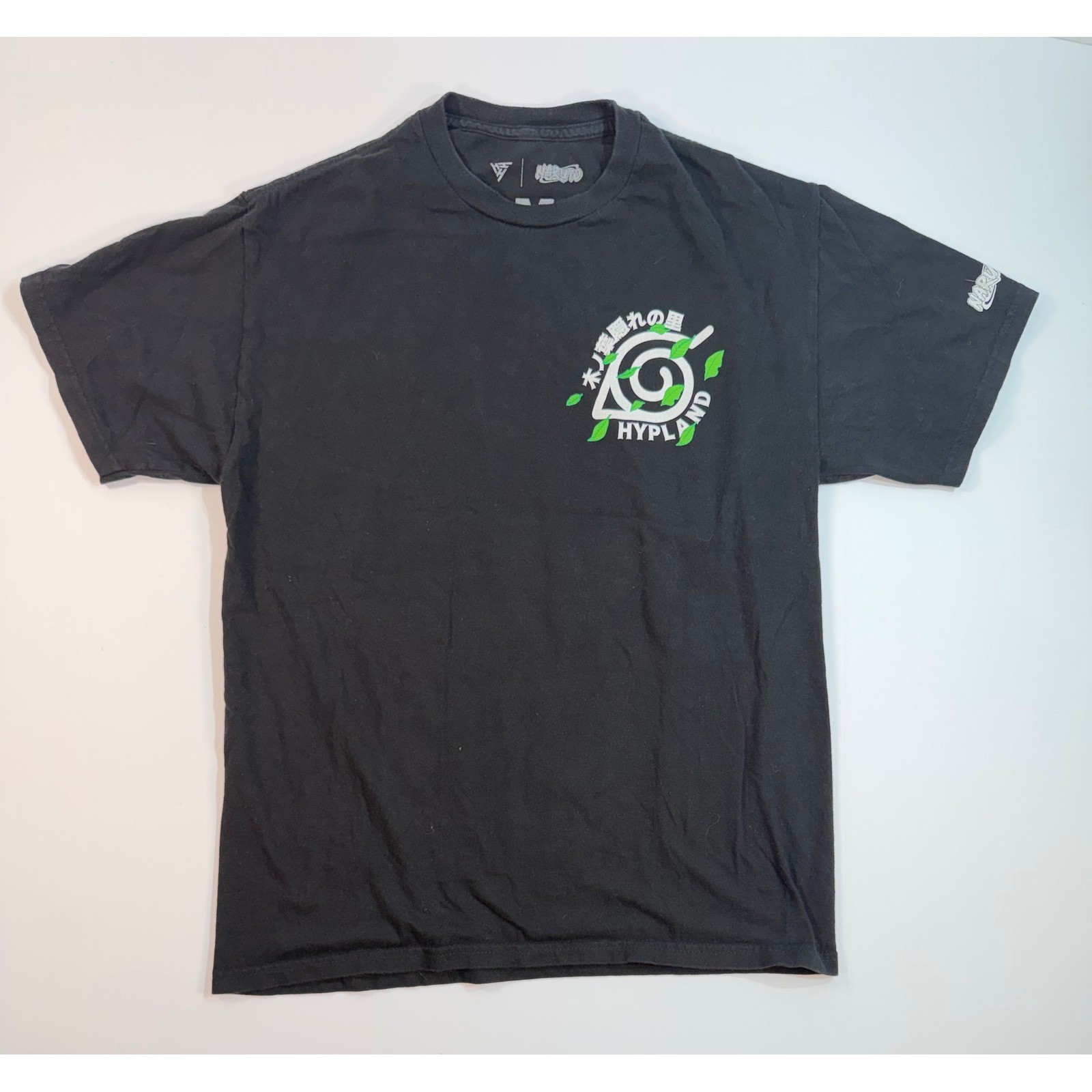 Hypland Naruto Shippuden Character Grid Graphic T-Shirt Black Mens Size Medium