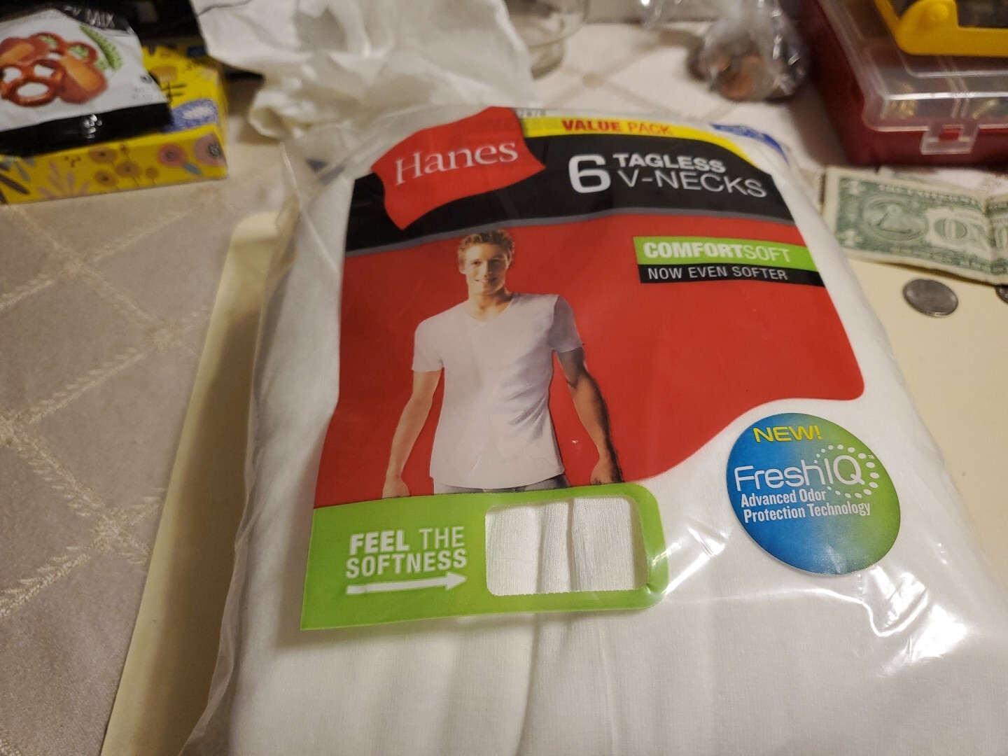 Hanes 777VP6 Men’s T-Shirt, Size L – White (6 Piece) Won’t Last Hurry