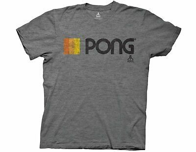 Atari T-Shirt Pong Logo Retro Video Gamer 1971 Vintage Sports USA Classic 90s