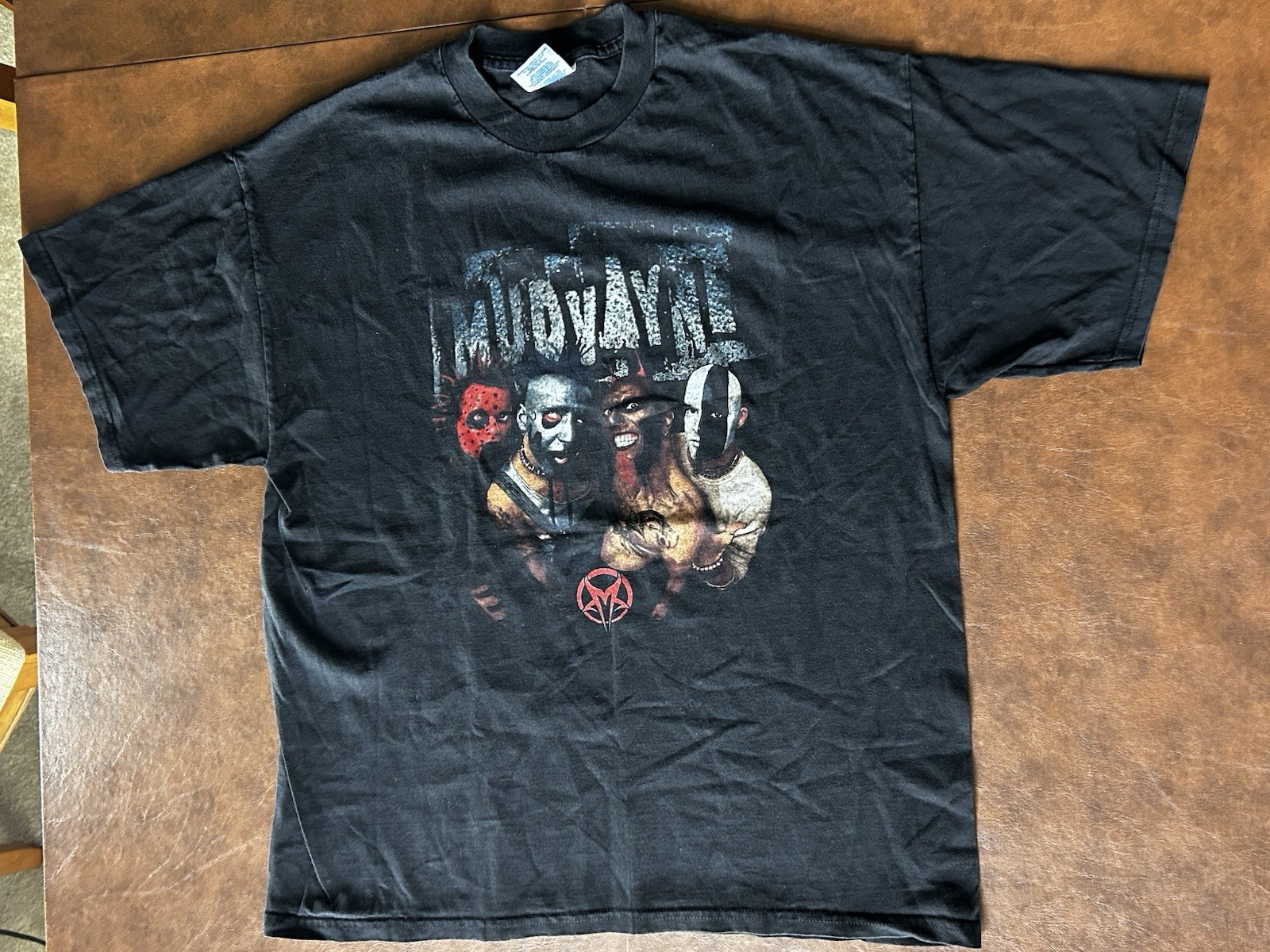 Mudvayne band vintage 2001 Group Photo T-shirt XL M&O Knits Slipknot
