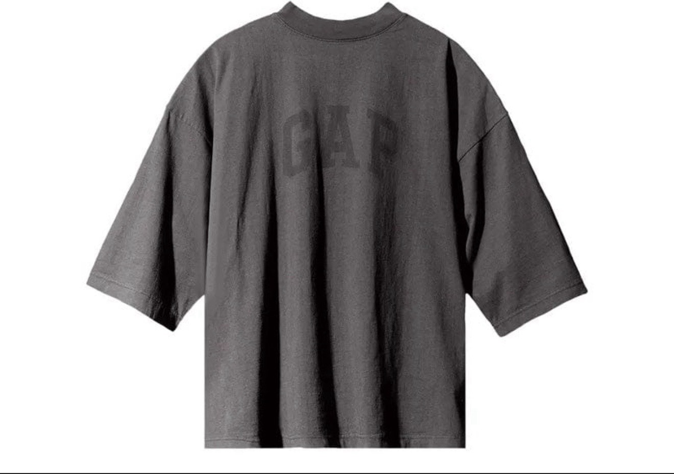 Yeezy Gap Balenciaga 3/4 Tee Dove Color Dark Grey Size Extra Large Brand New