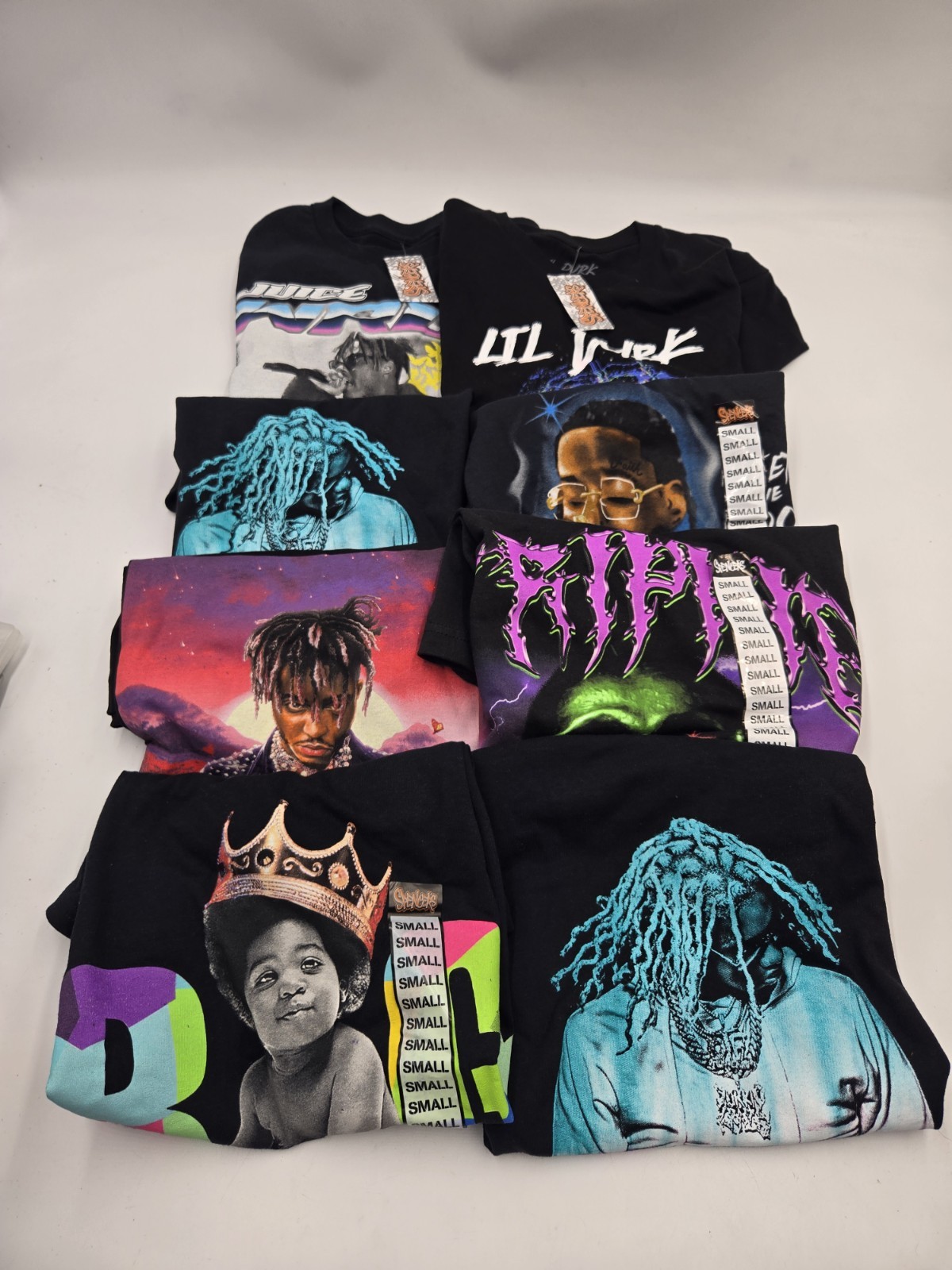 Band T-Shirts Lot (8) Mix Sizes Adult Small Bundle T Shirt New With Tag Spencer