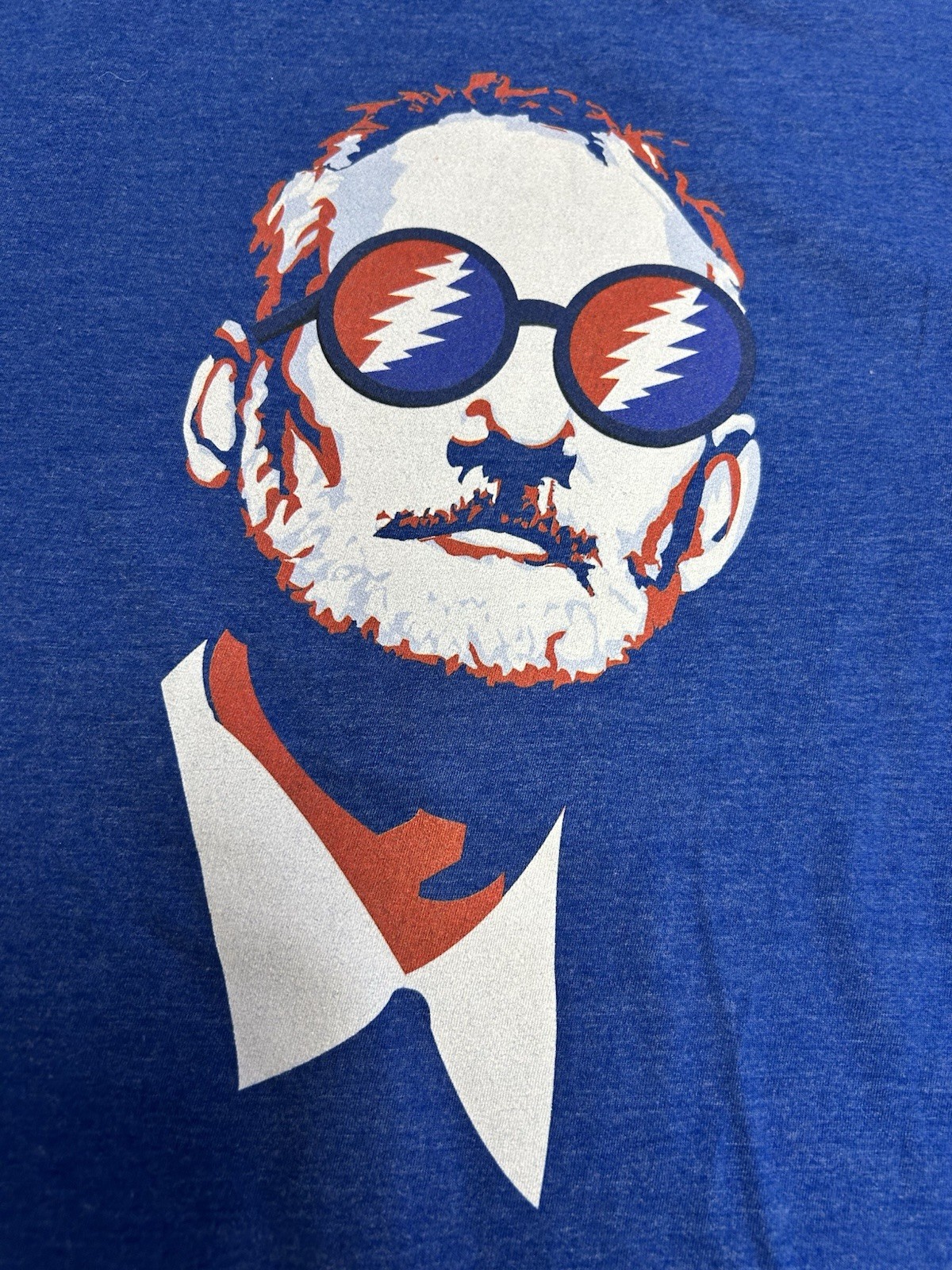 Chive Tees Bill Murray 3D Glasses USA Men’s Large Heather Royal Blue T-shirt