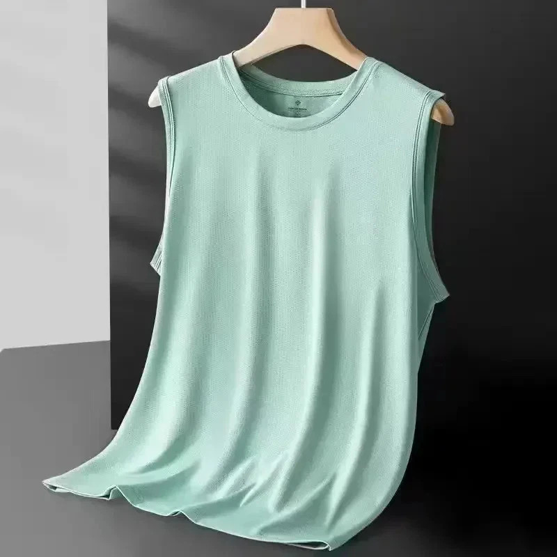 Men’s Ice Silk Mesh Vest Lightweight Sports Summer Wear Sleeveless T-shirt Tank