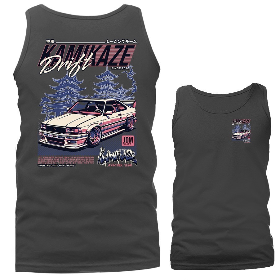 Kamikaze Race Imported Tuned Custom JDM Sports Car Tank Top