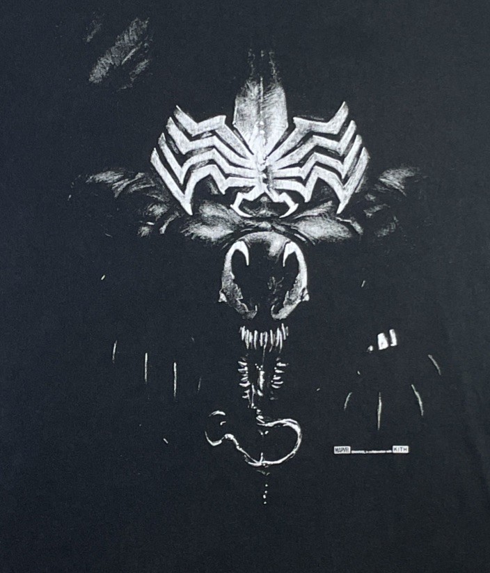 KITH x Spider-Man “Venom” Vintage Black Marvel T-Shirt – Men’s Size XL