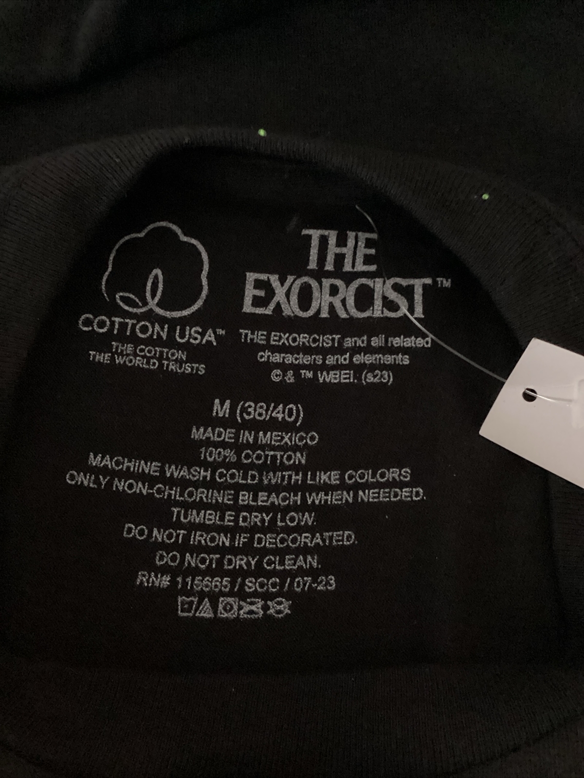 THE EXORCIST BLACK SCREEN PRINT SHORT SLEEVE CREWNECK T-Shirt Sz M*