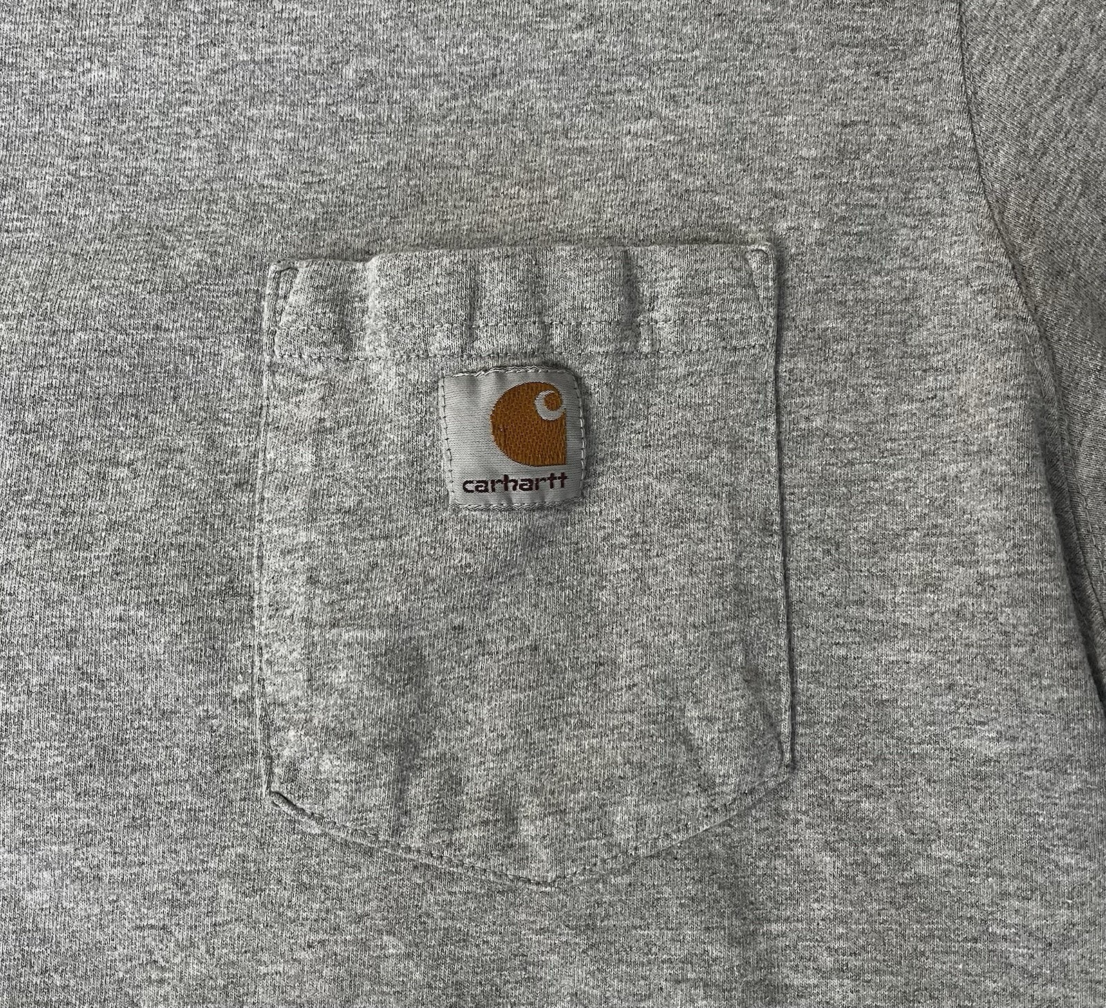 Carhartt K87 Original Fit Pocket Tee Gray Men’s L Crew Neck Short Sleeve