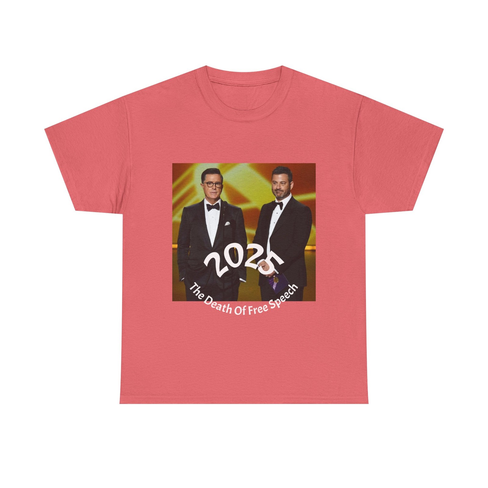 2025 The Death Of Free Speech T-Shirt Unisex Jimmy Kimmel Stephen Colbert Cancel