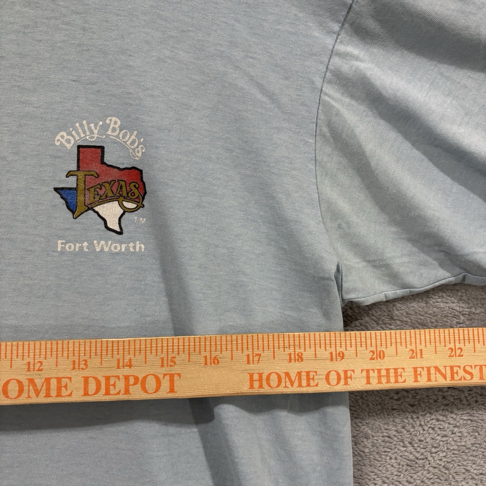 Vintage Billy Bob’s T Shirt Men’s Large Screen Stars Best Ft Worth Concert Blue