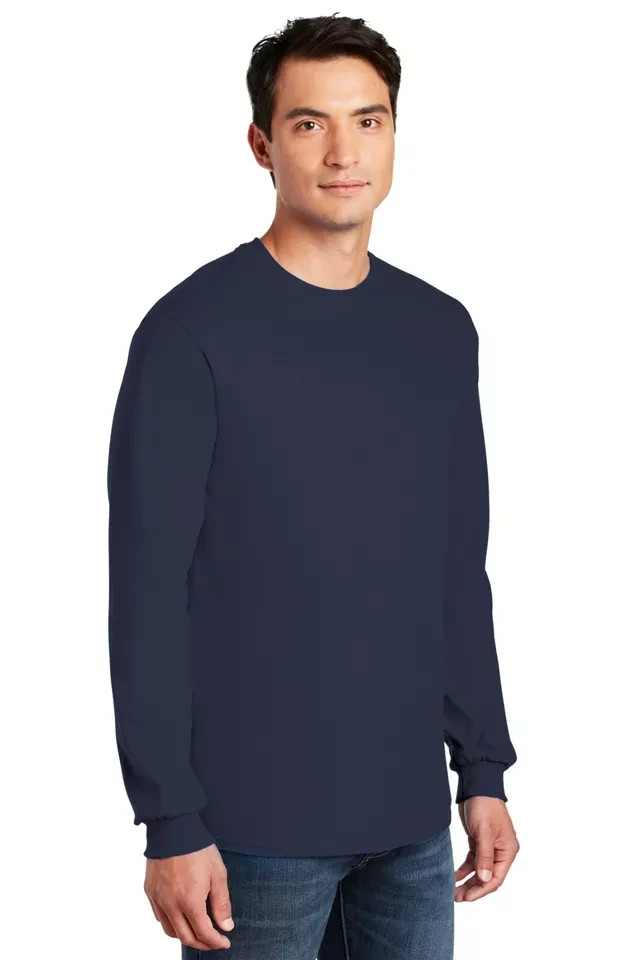 Gildan G540 Men’s Heavy Cotton Preshrunk Tshirt Long Sleeve Crew Neck T-Shirt