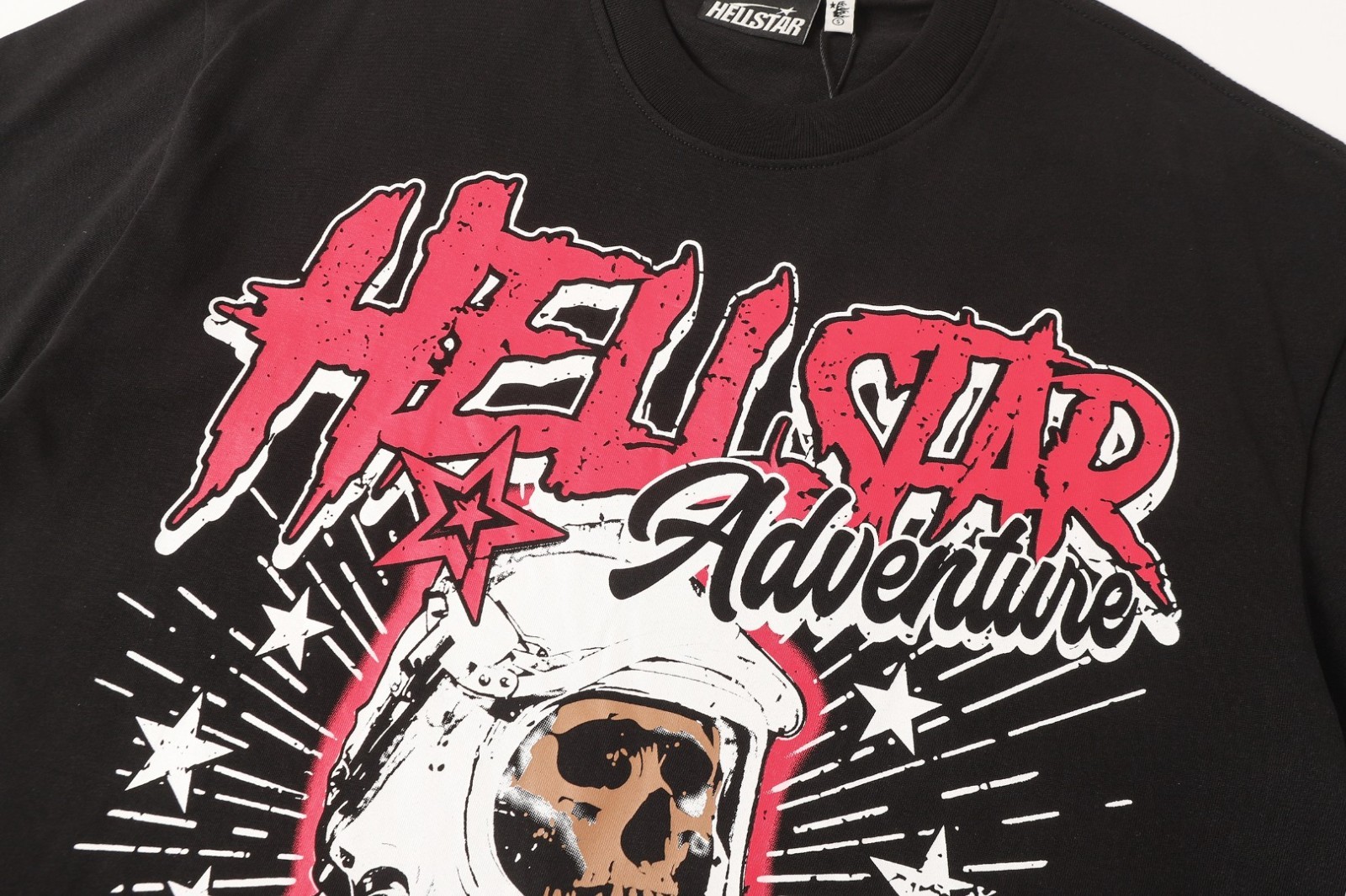 Graphic Hellstar tee shirt Men’s Black Cotton NEW