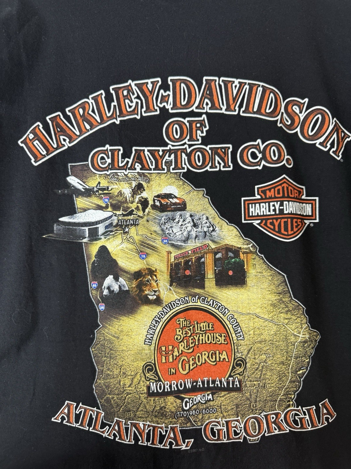 2008 Eagle Face Atlanta Harley Davidson’s Shirt Size XXL